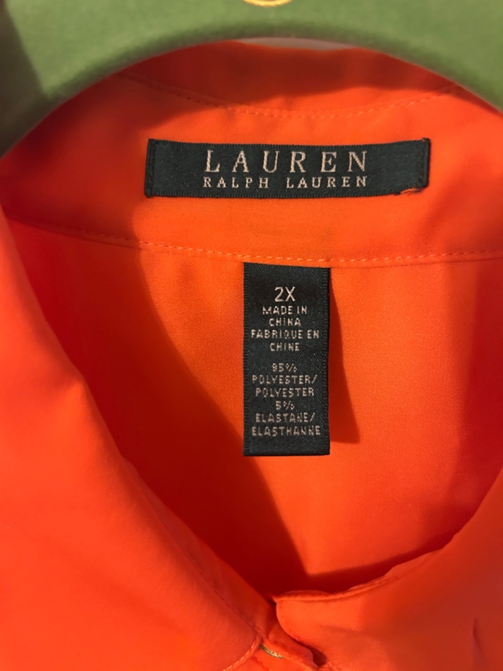 Lauren Ralph Lauren Bright Orange Women's Blouse